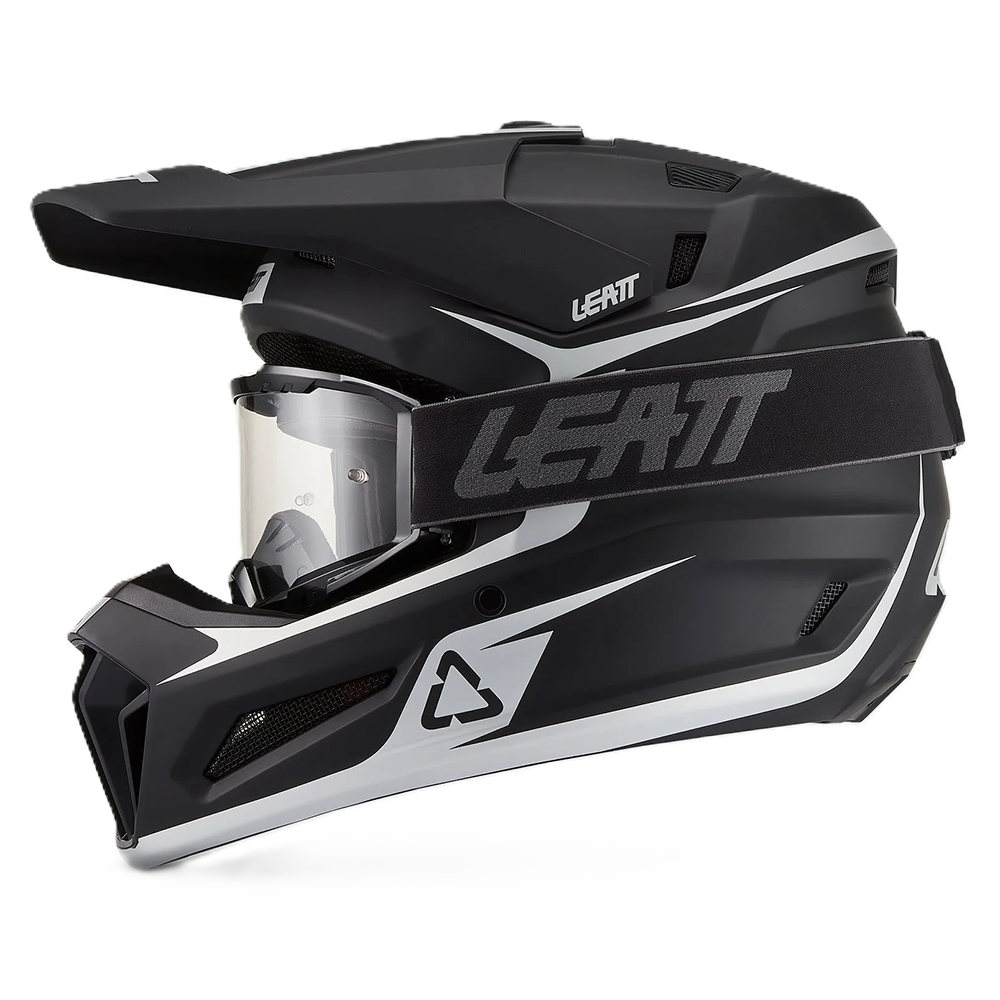 Leatt Moto 3.5 Jr Helmet and 2.5 Goggles (Black V27)