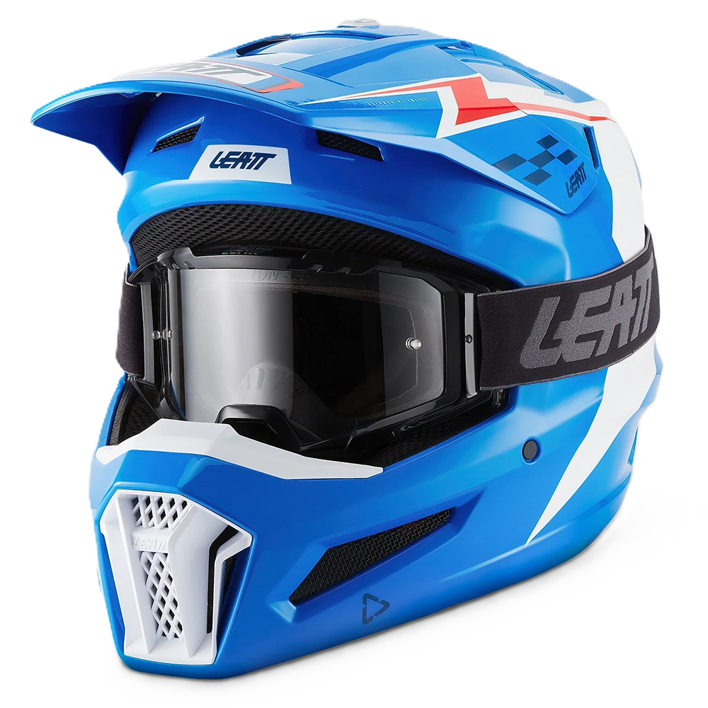 Leatt Moto 3.5 Helmet and 3.5 Goggles (Blue V27)