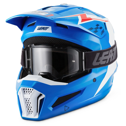 Leatt Moto 3.5 Helmet and 3.5 Goggles (Blue V27)
