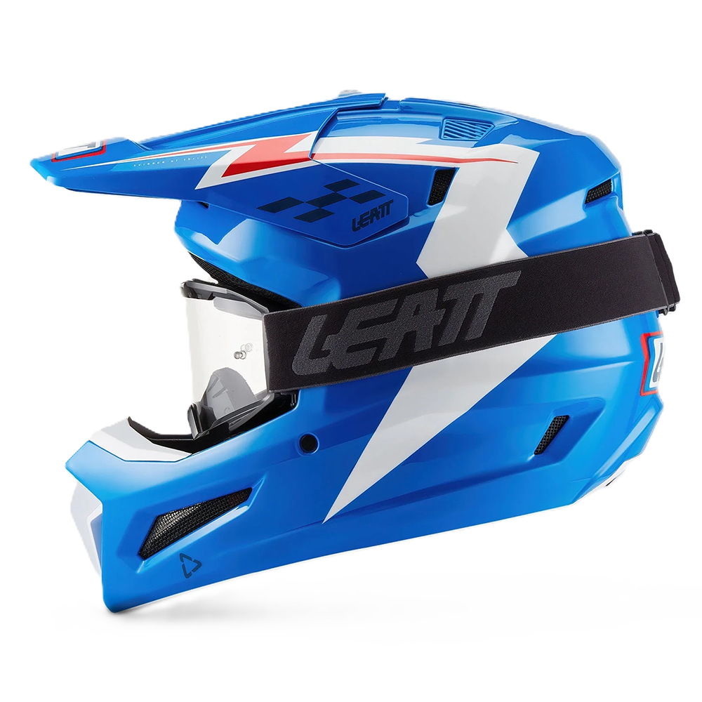 Leatt Moto 3.5 Helmet and 3.5 Goggles (Blue V27)