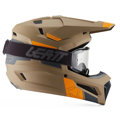 Leatt Moto 3.5 Helmet and 3.5 Goggles (Khaki Brown V27)