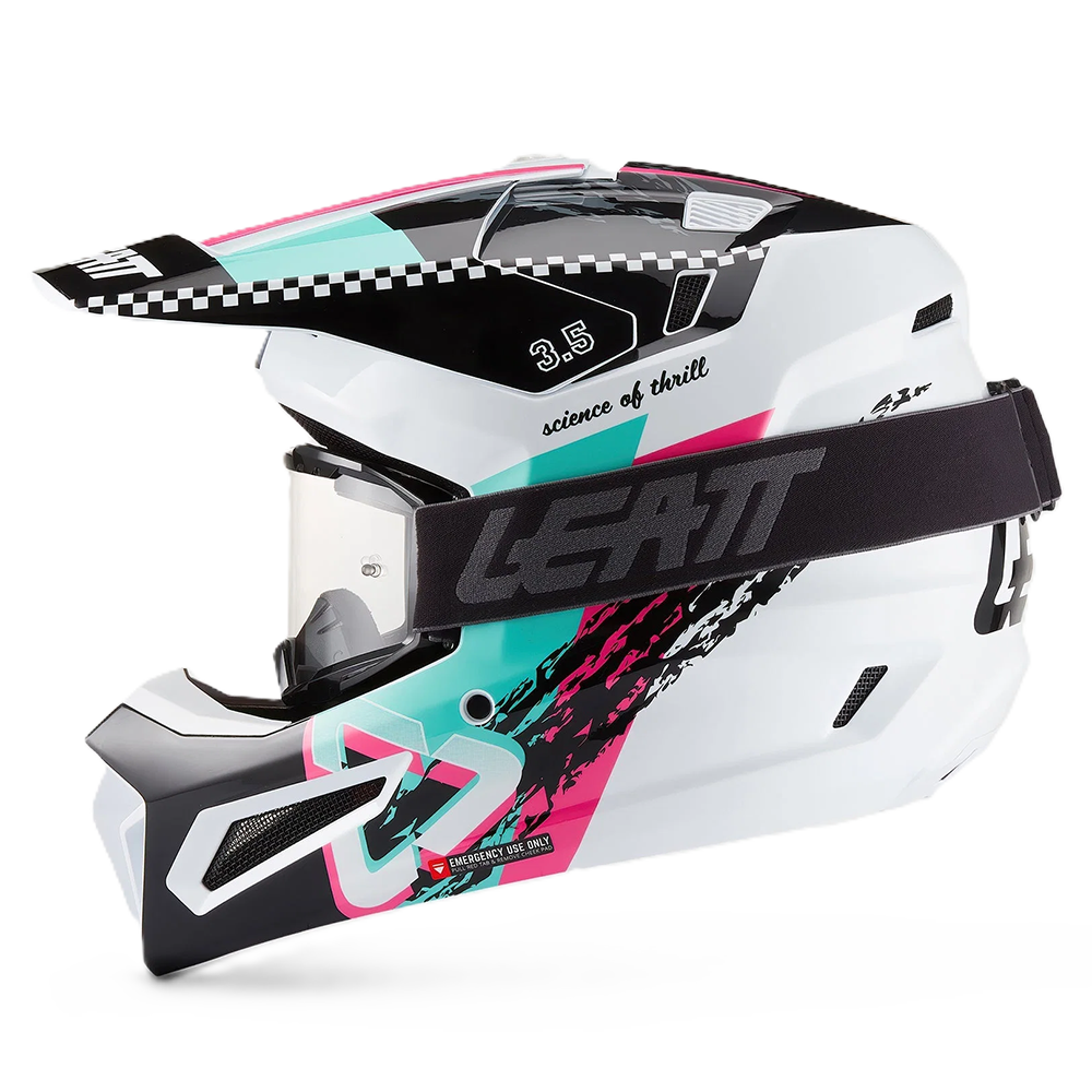 Leatt Moto 3.5 Helmet and 3.5 Goggles (Pink V27)