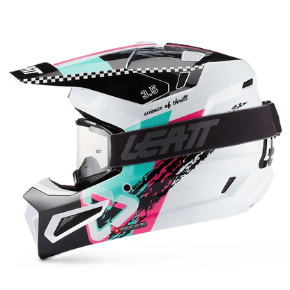 Leatt Moto 3.5 Helmet and 3.5 Goggles (Pink V27)