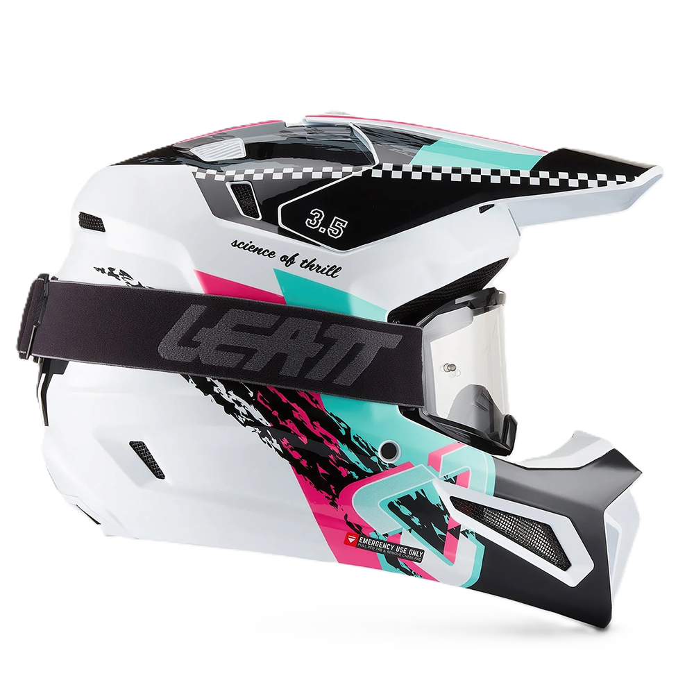 Leatt Moto 3.5 Helmet and 3.5 Goggles (Pink V27)