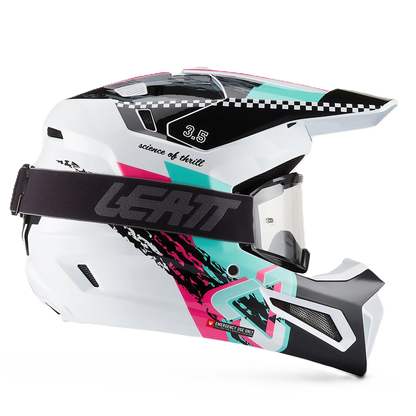 Leatt Moto 3.5 Helmet and 3.5 Goggles (Pink V27)