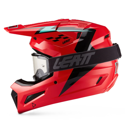 Leatt Moto 3.5 Jr Helmet and 2.5 Goggles (Red V27)