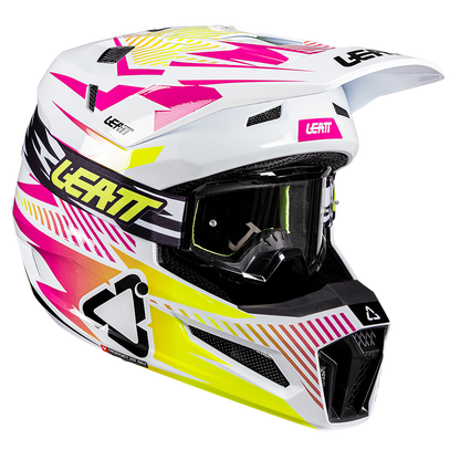 Leatt Moto 3.5 Helmet and 3.5 Goggles (Pink V26)