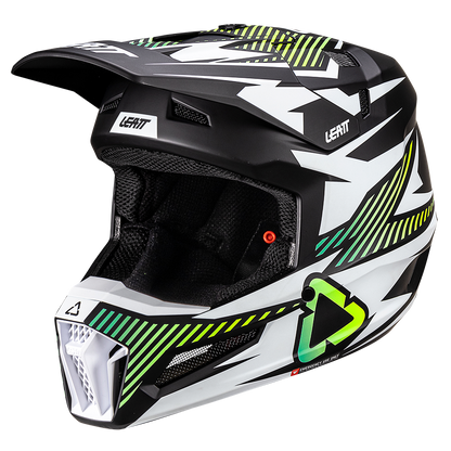 Leatt Moto 3.5 Helmet and 3.5 Goggles (Teal V26) Matt