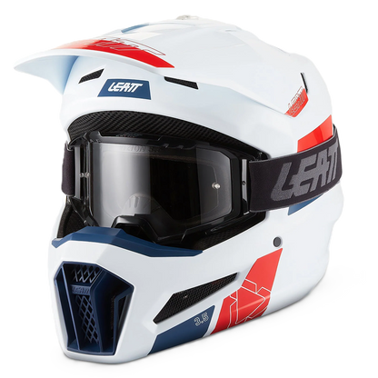 Leatt Moto 3.5 Helmet and 3.5 Goggles (White V27)
