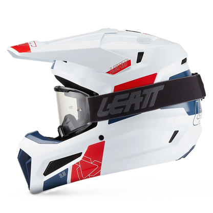 Leatt Moto 3.5 Helmet and 3.5 Goggles (White V27)