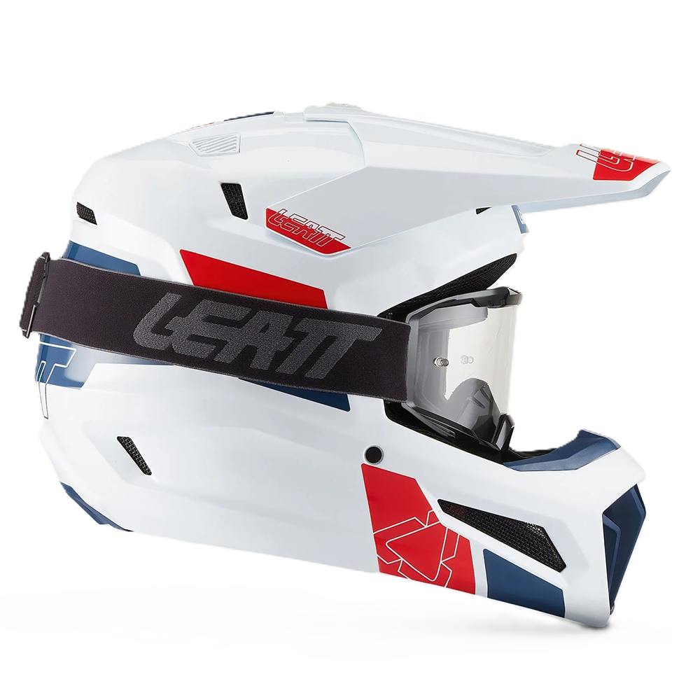 Leatt Moto 3.5 Helmet and 3.5 Goggles (White V27)