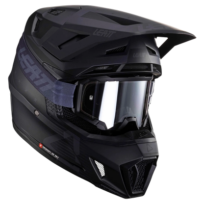 Leatt Moto 7.5 Helmet and 4.5 Goggles ( Matt Black )