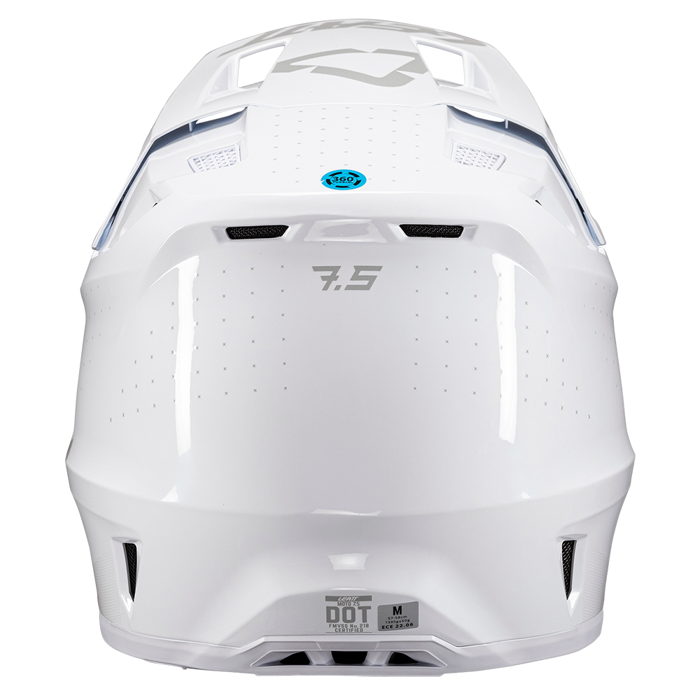 Leatt Moto 7.5 Helmet and 4.5 Goggles ( Gloss  White )