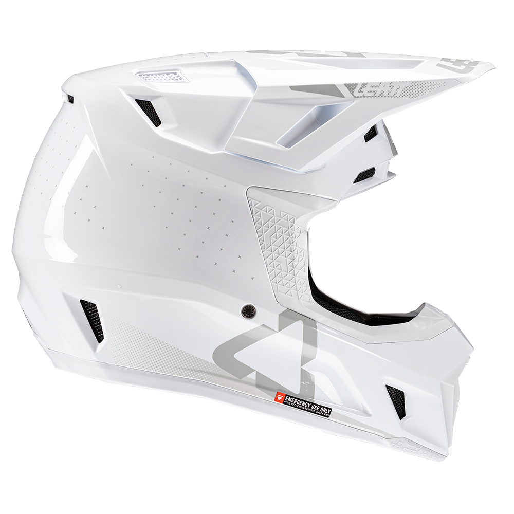 Leatt Moto 7.5 Helmet and 4.5 Goggles ( Gloss  White )