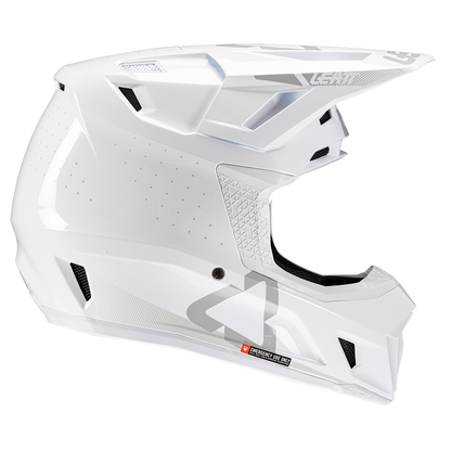 Leatt Moto 7.5 Helmet and 4.5 Goggles ( Gloss  White )