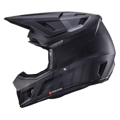 Leatt Moto 7.5 Helmet and 4.5 Goggles ( Matt Black )