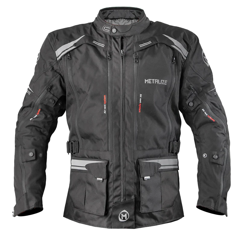Metalize Mens 440 V2 Adventure Jacket (Black)