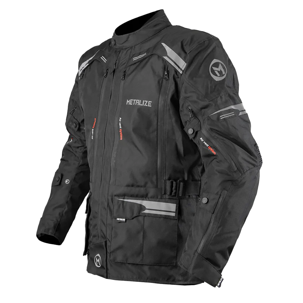 Metalize Mens 440 V2 Adventure Jacket (Black)