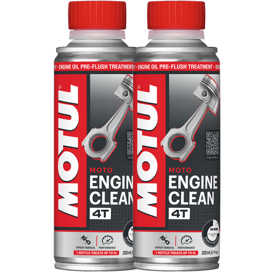 *Multi-Pack* 2 x Motul 4T Engine Clean Moto (200ml)
