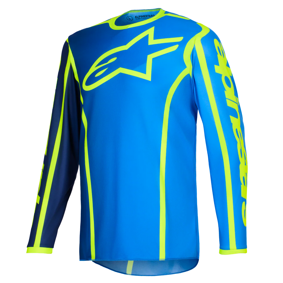 Alpinestars Fluid Apex Jersey (Blue Flo Yellow)