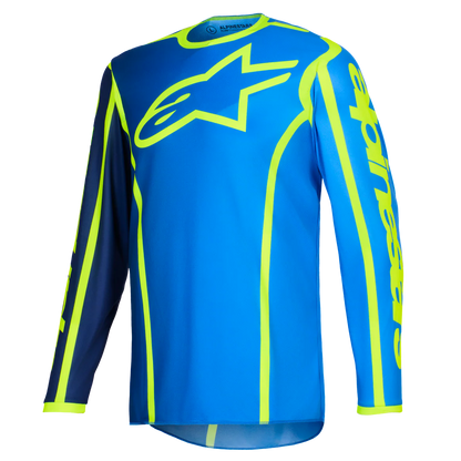 Alpinestars Fluid Apex Jersey (Blue Flo Yellow)