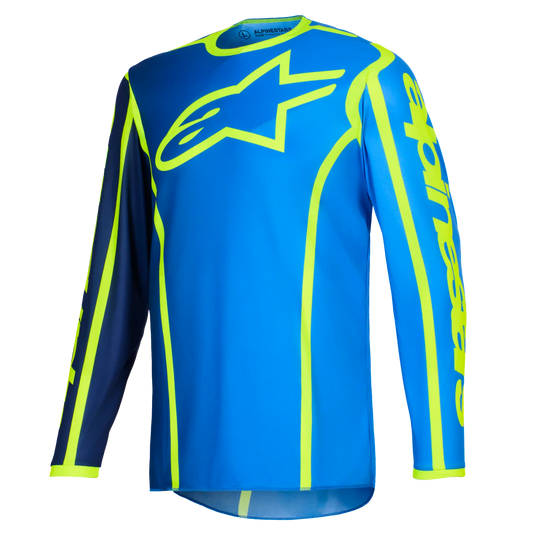 Alpinestars Fluid Apex Jersey (Blue Flo Yellow)