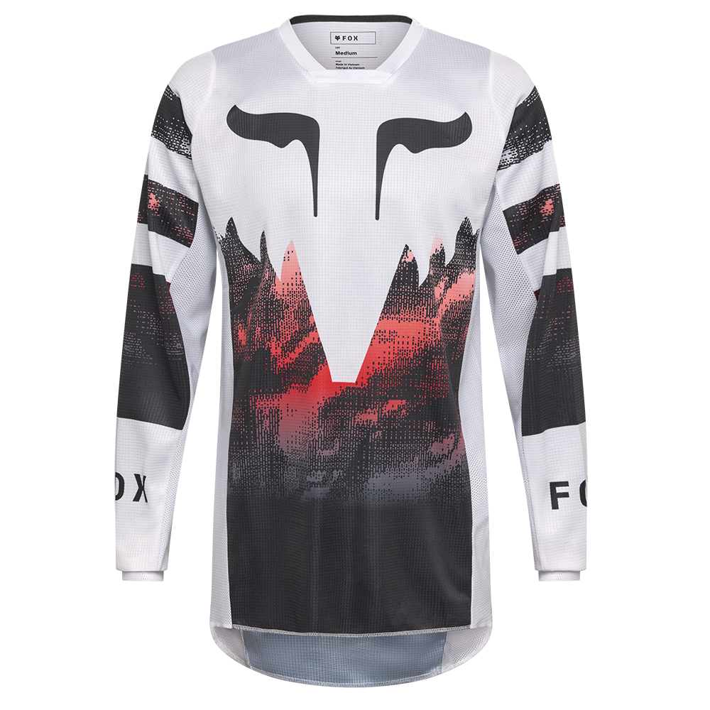 Fox 180 Kairos Jersey (White Flo Red)