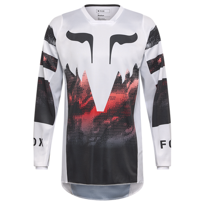 Fox 180 Kairos Jersey (White Flo Red)