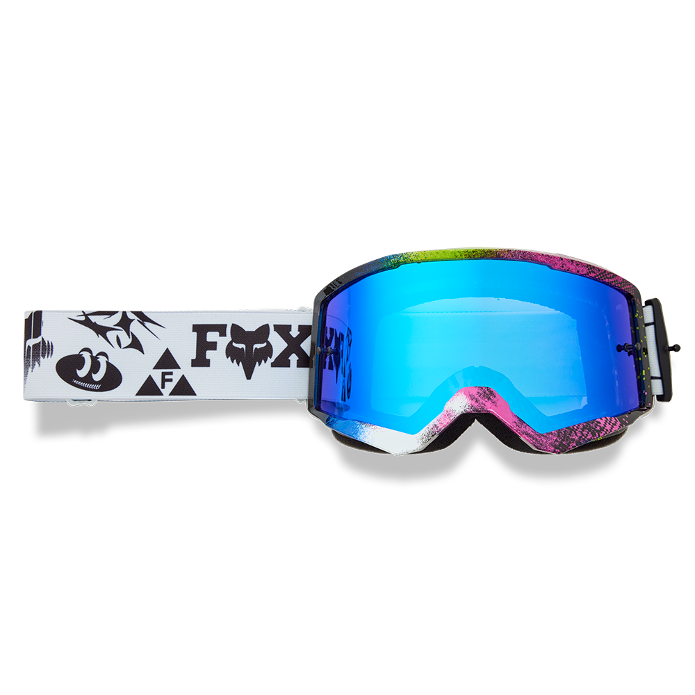 Fox Main Image Cosmo Goggles - Spark Mirror Lens (White Black)