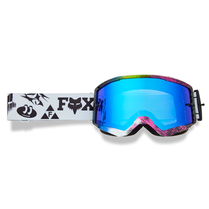Fox Main Image Cosmo Goggles - Spark Mirror Lens (White Black)