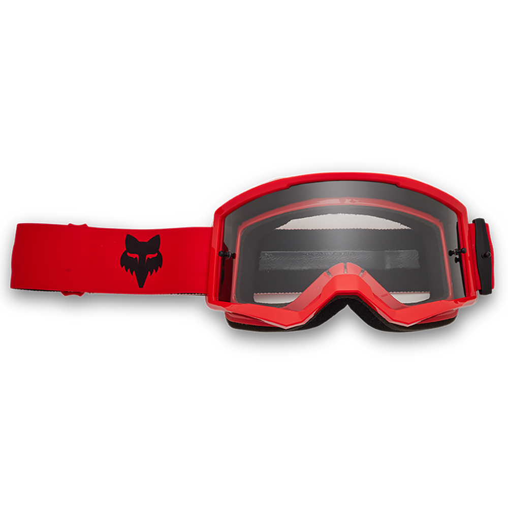 Fox Main Core Goggles - Clear Lens (Flo Red)