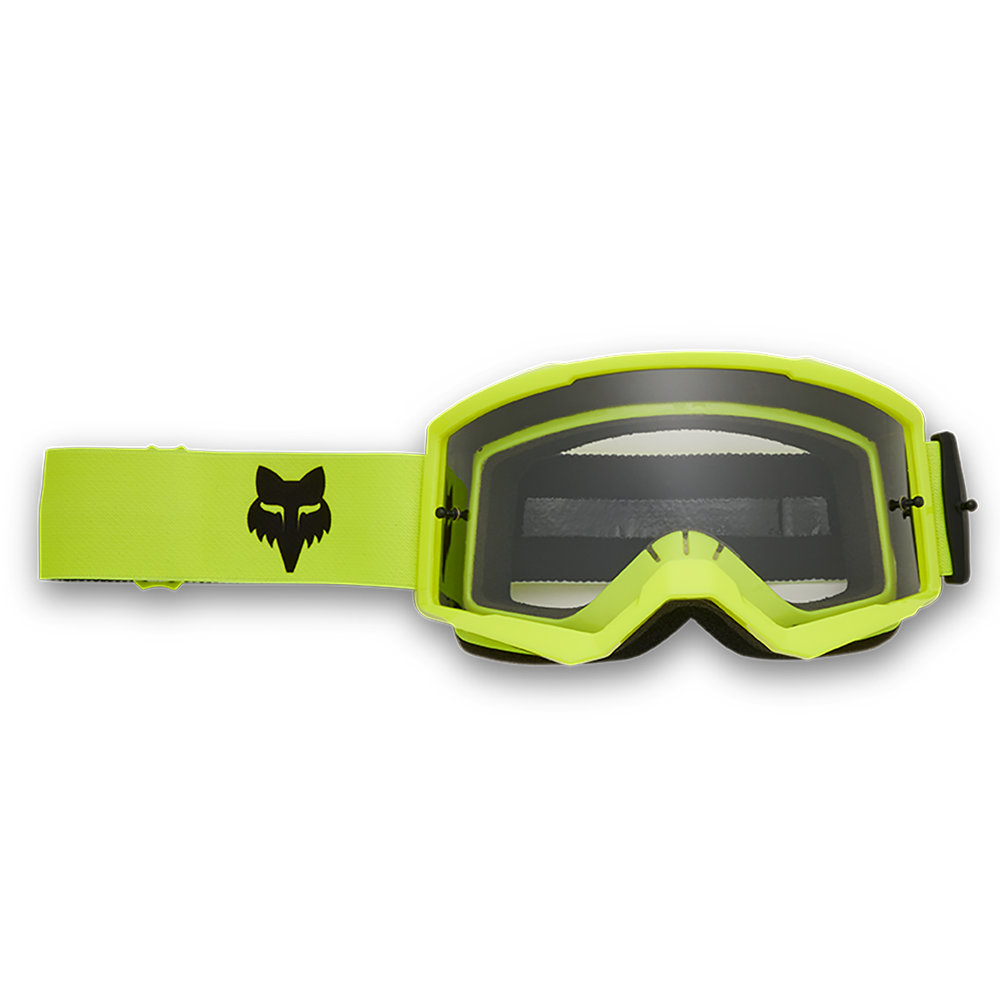 Fox Main Core Goggles - Clear Lens (Flo Yellow)
