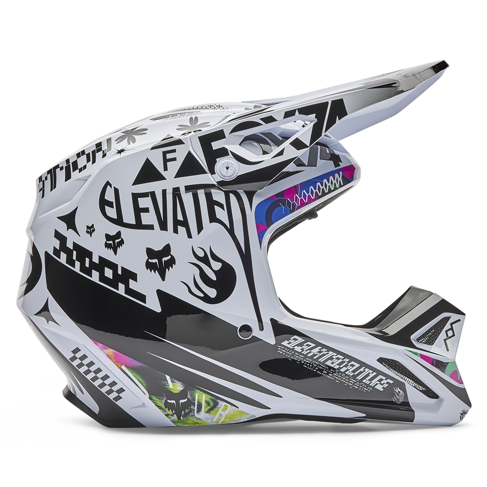 Fox V1 Cosmo Helmet - (White Black)