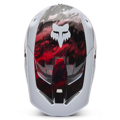 Fox V1 Kairos Helmet - (White Flo Red)