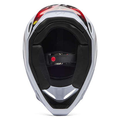 Fox V1 Kairos Helmet - (White Flo Red)