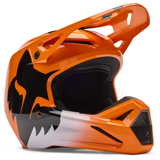 Fox V1 Shield Helmet - (Flo Orange)