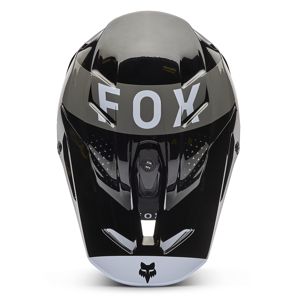 Fox V3 Tine Helmet (Black) – GO-MX