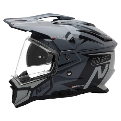 Nitro MX780 Podium Adventure Helmet (Black Gun Grey) Gloss