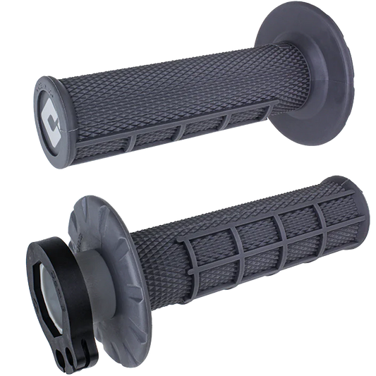 ODI V2 Lock On Half Waffle Grips (Graphite/Grey)