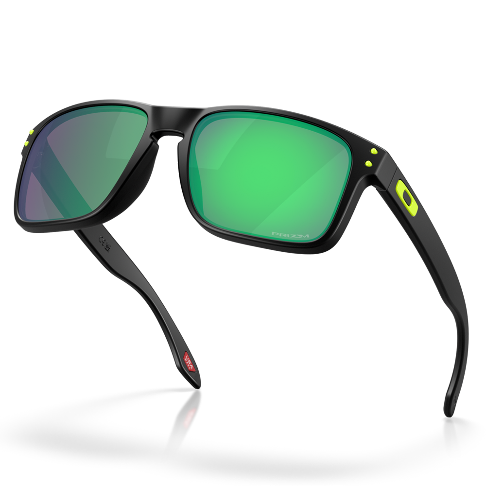 Oakley Holbrook Sunglasses - Prizm Road Jade Lenses (Matte Black Frame)