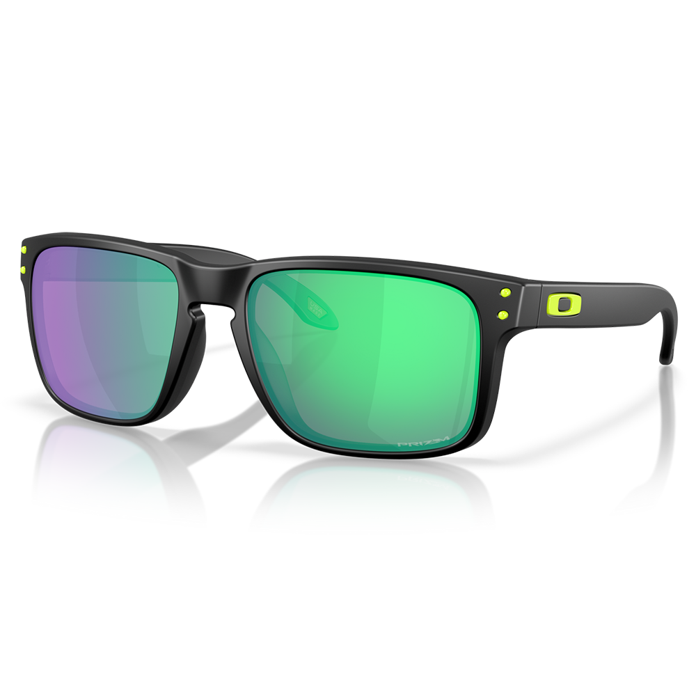 Oakley Holbrook Sunglasses - Prizm Road Jade Lenses (Matte Black Frame)