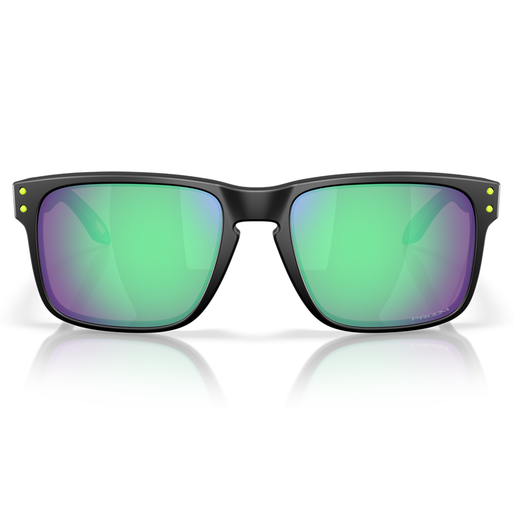 Oakley Holbrook Sunglasses - Prizm Road Jade Lenses (Matte Black Frame)