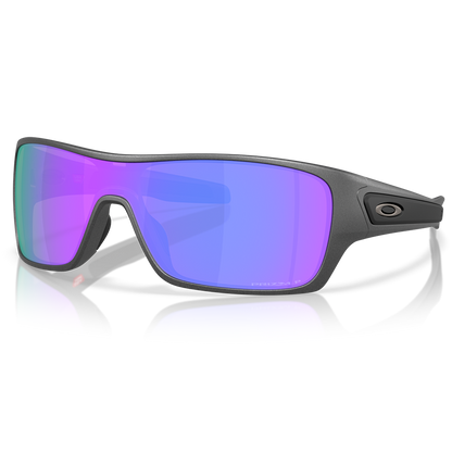 Oakley Turbine Rotor Sunglasses - Prizm Violet Polarized Lenses (Matte Steel Frame)