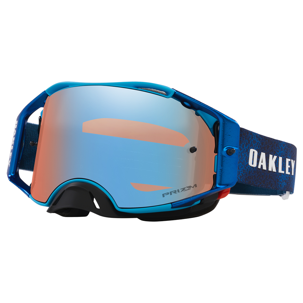 Oakley Airbrake Chase Sexton Signature Goggles - Prizm MX Sapphire Iridium Lens (Dark Blue Strap)