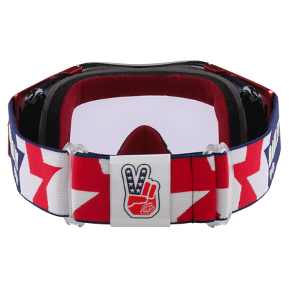Oakley Airbrake Troy Lee Designs Goggles - Prizm MX Low Light Lens (Red White Blue Stars)