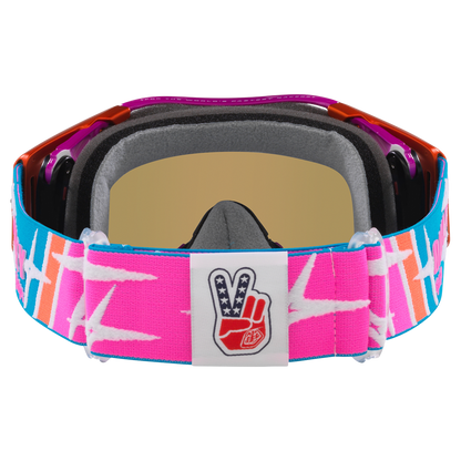 Oakley Airbrake Troy Lee Designs Goggles - Black Ice Iridium Lens (Speed Stars)