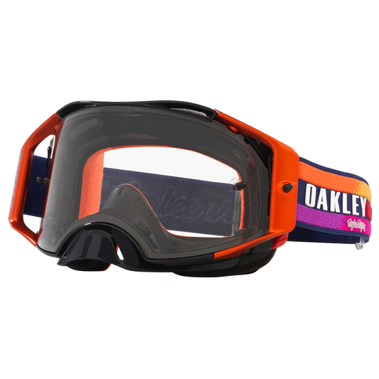 Oakley Airbrake Troy Lee Designs Goggles - Clear Lens (Navy Sunrise)