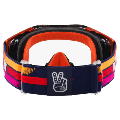 Oakley Airbrake Troy Lee Designs Goggles - Clear Lens (Navy Sunrise)