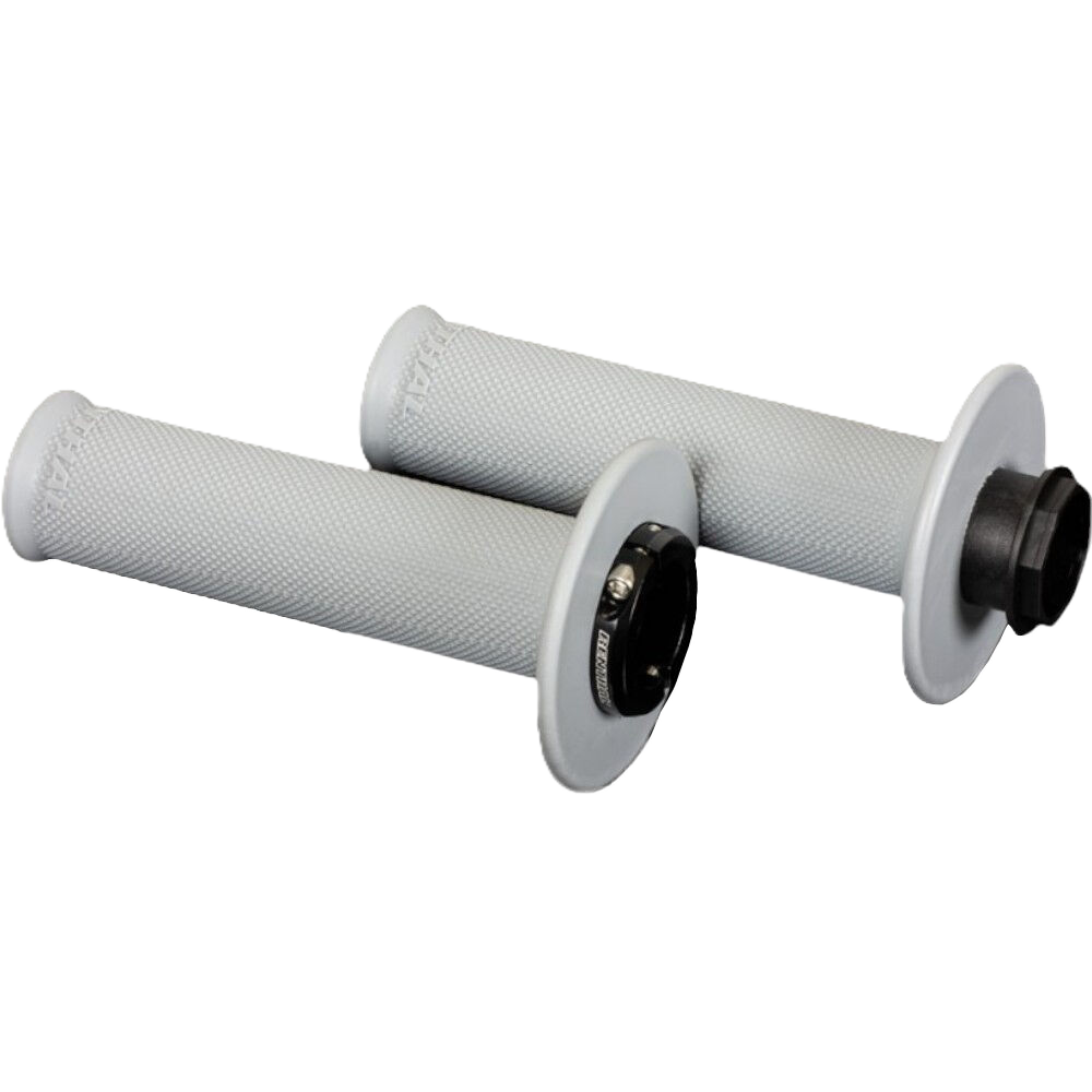 Renthal Lock-On Diamond MX Grips - Soft Compound (Light Grey)