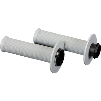 Renthal Lock-On Diamond MX Grips - Soft Compound (Light Grey)